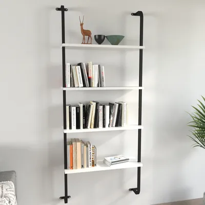 Produktbild von VCM Holzregal hängend | platzsparendes Regal | Maße:  H. 150 x B. 64 x T. 20 cm | Elegantes Regal hängend | Aufbewahrungsregal | Bücherregal | Wandboard - Insasi 4