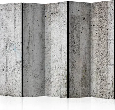 Produktbild von 5-teiliger Doppelseitiger Vlies Paravent - Grey Emperor II 225x172 cm f-B-0022-z-c
