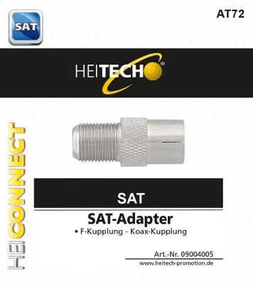 Produktbild von Sat-TV-Adapter, F-Kupplung, Koax-Kupplung