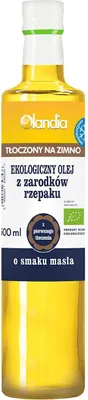 OLEJ Z ZARODKÓW RZEPAKU O SMAKU MASŁA TŁOCZONY NA ZIMNO BIO 500 ml - OLANDIA