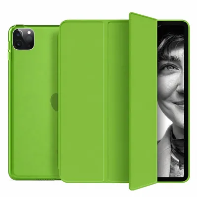 Produktbild von Schutzhülle für Apple iPad Pro 11" 4./3./2./1. Generation (2022/2021/2020/2018) Smart Cover Schutz Auto Wake Up Sleep Hülle Tasche Etui Case - Grün