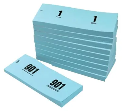 Productafbeelding van 400012 Garderobekaartjes Blauw 11 Cm
