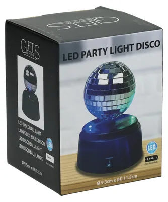Obrázok produktu pre LED disco guľa – farebné osvetlenie pre párty, priemer 12 cm