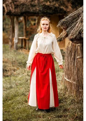 Produktbild von Mittelalter Rock Rot/Natur" Isabella" L/XL