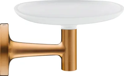 Produktbild von Seifenhalter STARCK T inkl. Glas weiß matt bronze gebürstet bronze gebürstet