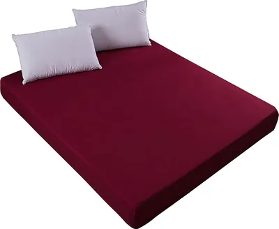 Produktbild von KkvoGmle Wasserdichtes Inkontinenz Spannbetttuch, 140x200x30 cm, Polyester-Baumwolle TPU, Matratzenschutz, 360-Grad-Ummantelung mit elastischen Rändern, Schwarz, Grau, Weinrot, Weiß