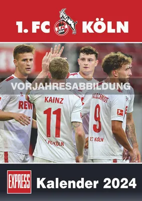 Immagine prodotto di 1. FC Köln 2025 - Calendario di calcio - Calendario per tifosi - Calendario da parete 29,7 x 42 cm