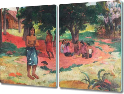Produktbild von Coloray Schneidebrett Herdabdeckplatte 2x40x52 cm Kochplattenabdeckung Hackbrett Küchenbrett - Geflüsterte Worte von Gauguin