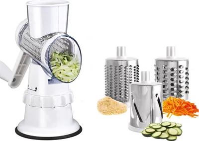 Produktbild von Multifunktionale 3-in-1-Obst- und Gemüsereibe und -hobel