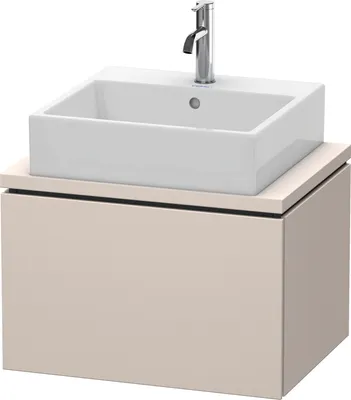 Produktbild von Konsolenunterschrank L-CUBE 400x620x477mm taupe supermatt taupe supermatt
