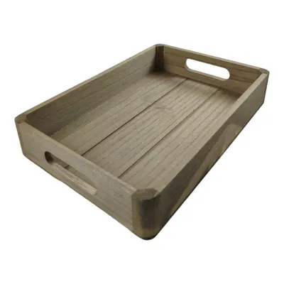 Produktbild von Serviertablett Holzdeko - Dekotablett aus Holz