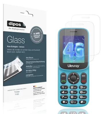 Image de 2x Protection ecrán pour Tosaju T185 mat Verre souple Film Protecteur 9H dipos
