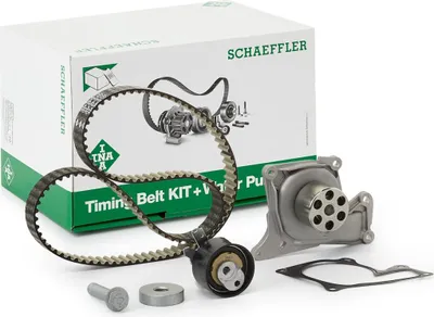 Produktbild von INA 530 0843 30 Zahnriemensatz + Wasserpumpe für NISSAN Qashqai II (J11, J11) passend für MERCEDES-BENZ A-Klasse (W177) CLA Coupe (C118) für DACIA