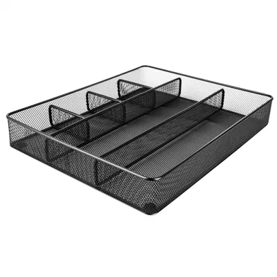 Produktbild von A. Basics Mesh Drawer Organizer, Schwarz