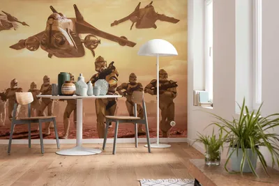 Produktbild von Komar Vlies Fototapete "Star Wars Classic Clone Trooper" - Größe: 400 x 260 cm (Breite x Höhe), 8 Bahnen
