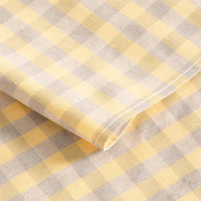 Imagen del producto de Mantel para mesa, diseño vichy, 140 x 100 cm, resistente a las manchas, de lino, para la cocina