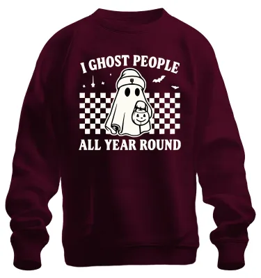 Obrázok produktu pre Halloween Geisterkostüm Retro Karo Uni mikina, bordová, XXL