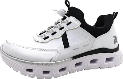 Immagine prodotto di Scarpe da donna Rieker Alabama/Foil/Scuba, mocassini aperti, colore bianco, per il tempo libero