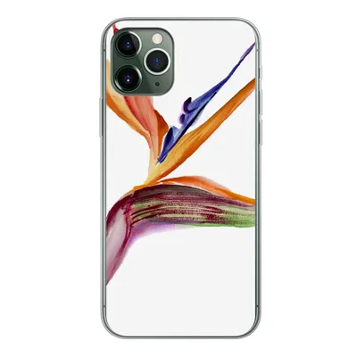 Produktbild von MuchoWow® Handyhülle Schutzhülle Hülle für iPhone 11 Pro Strelitzia - Aquarell - Blumen Silikon Softcase Handy Hülle - Handy