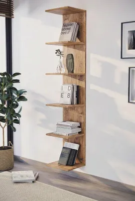 Zdjęcie produktu dla NORDIVA Półka ścienna Vertica w stylu drewnianym sosna 180 x 34,5 cm
