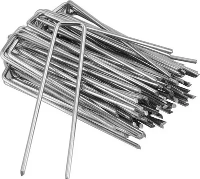 Produktbild von Galvanisierter Bodenspitzenanker 100 x 13 mm Ø 3 mm - 150 Stück für Vegetationsbekämpfung und Heckenpflege