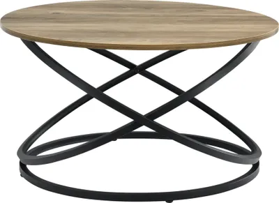 Produktbild von [en.casa] Couchtische Rund in Holzfarben Beistelltisch Wohnzimmertisch Couchtisch Sofatisch Beistelltische