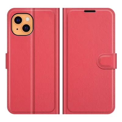 Zdjęcie produktu dla Pokrowiec König Design kompatybilny z Apple iPhone 13 - pokrowiec ze skóry syntetycznej na telefon komórkowy - czerwony