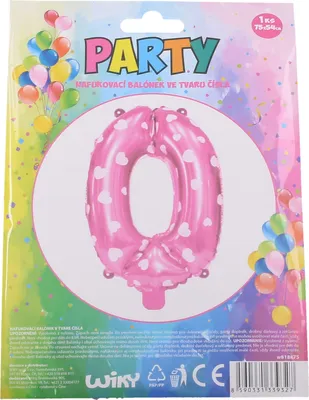 Immagine prodotto di Pallone gonfiabile - numero 0 rosa