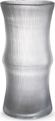Produktbild von Casa Padrino Luxus Deko Glas Vase Ø 18 x H. 37,5 cm - Elegante mundgeblasene Blumenvase - Deko Accessoires