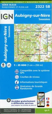 Obrázek produktu pro Aubigny-sur-Nère.Souesmes 1:25 000