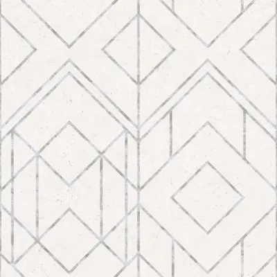 Produktbild von Profhome 378691-GU Grafik Tapete Geometrisch matt weiß grau 5,33 m2