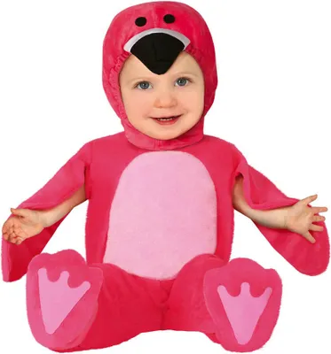 Produktbild von pinkes Flamingo Baby Kostüm, Größe:86/92