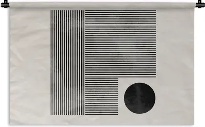 Produktbild von MuchoWow® Wandteppich Wandbehang Quadratisch - Minimalismus - Abstrakt 120x80 cm Tapisserie Dekoration Wandtuch - Wanddekorationen - Wandtücher