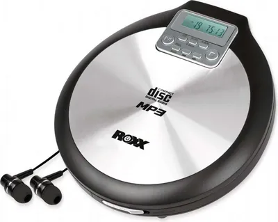 Obrázok produktu pre Prenosný CD prehrávač ROXX PCD 600, čierny/strieborný