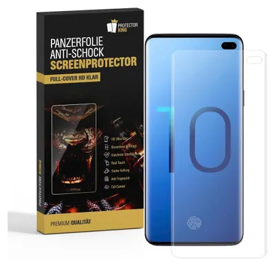 Produktbild von 2x Panzerfolie für Samsung Galaxy S10 Plus FULL COVER Displayschutzfolie HD KLAR Schutzfolie