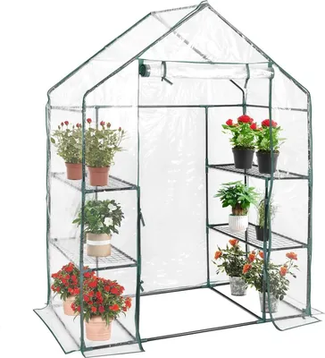 Zdjęcie produktu dla Szklarnia - Szklarnia foliowa Szklarnia - Wodoodporna - 143 x 73 x 195 cm - Do pomidorów i roślin - Zielona