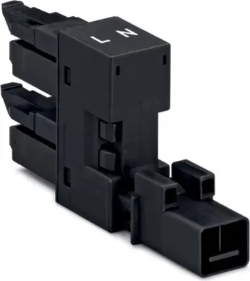 Productafbeelding van WAGO verdeelblok; 2-polig; type A; zwart; artikelnummer 890-1634