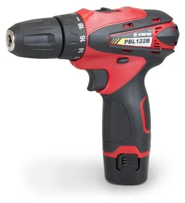 Immagine prodotto di Trapano a batteria PBL 122 BK, 12V, 2Ah, 2 batterie agli ioni di litio, custodia, STAYER