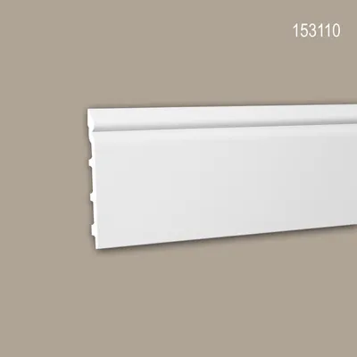 Produktbild von PROFHOME 153110 Sockelleiste Fußleiste Stuckleiste aus Polyurethan 2 m