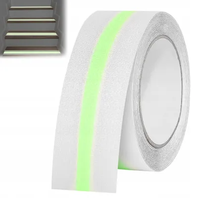 Obrázok produktu pre Antikĺzová páska, šírka 5 cm, dĺžka 10 metrov, svieti v tme
