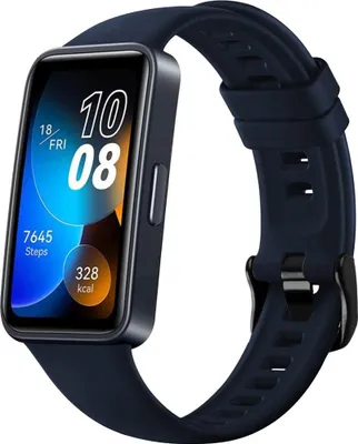 Produktbild von Armband für Huawei Band 10 / 9 / 8, Fixed Silicone Strap, Dunkelblau