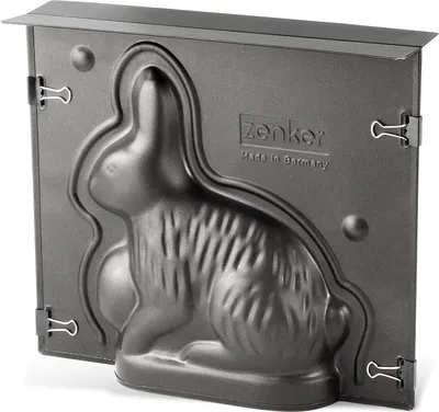 Produktbild von Zenker Vollbackform Hase für Ostern - 600 ml Füllvolumen - 3D Kuchenform mit Antihaftbeschichtung mit Osterhase als Motiv zum backen - Leckere Deko in Osterhasenform