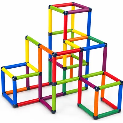 Produktbild von Move and Stic Kletterpyramide ZOE Multicolor Indoor Outdoor, KI-generiertes Bild