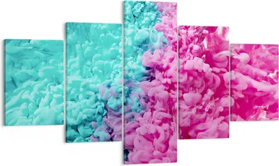 Produktbild von Bild auf Leinwand - Leinwandbild - Abstraktion modern - 125x70cm - Wand Bild - Wanddeko - Leinwanddruck - Bilder - Kunstdruck - Wanddekoration - Leinwand bilder - Wandkunst - EA125x70-3908