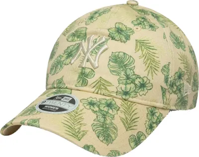 Immagine prodotto di Polo Del Marchio New Era Del Modello New York Yankees Womens Mlb Tropical Cream 9twenty Adjustable Ca Floreale