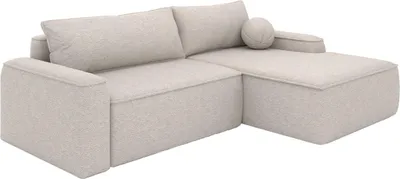 Produktbild von FEDVE Ecksofa OTATTI aus Bouclé-Stoff mit Schlaffunktion, Beige