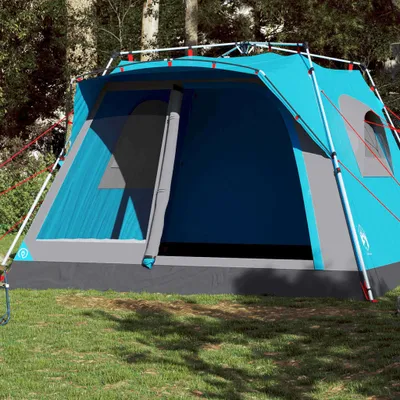 Produktbild von Möbel Familienzelt für 7 Personen Blau Quick Release - Campingzelte 4004217