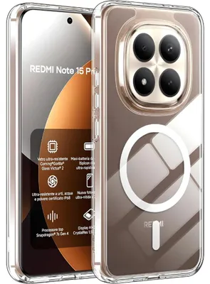 Produktbild von Schutzhülle für Xiaomi Redmi Note 15 Pro Plus 5G MagSafe Silikon Case Cover Transparent