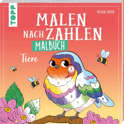 Produktbild von Malen nach Zahlen Malbuch Tiere