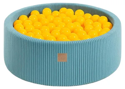 Image de Piscine à balles turquoise avec balles Jaune